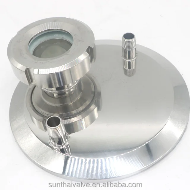 Тройной зажимный колпачок 10 дюймов x (1) 1 5 дюйма (2)1/4 FNPT (2) смотровое стекло типа