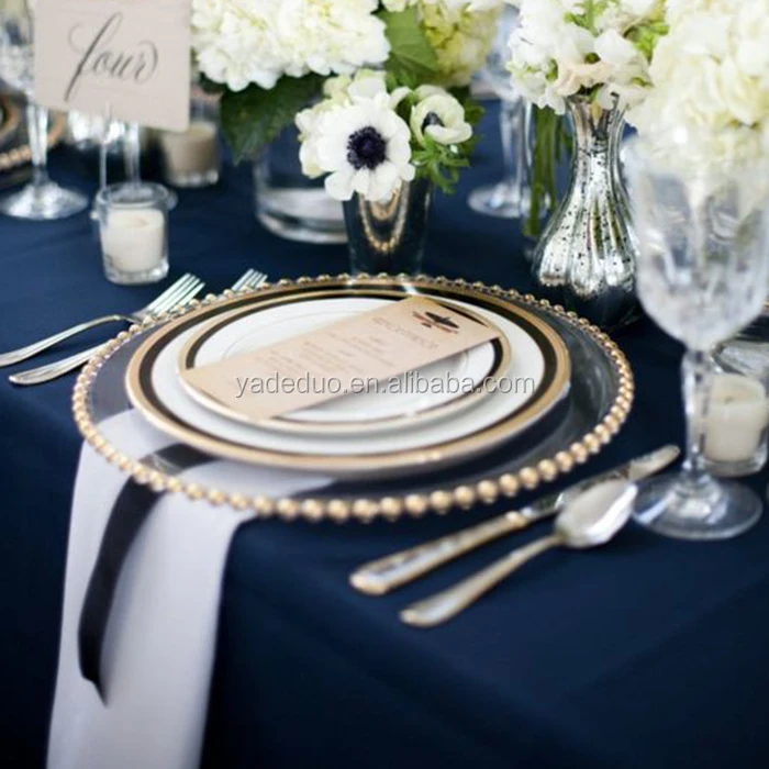 Ceramic Wedding Decoration Seving Plates Porcelain Dinner Plates New Fashion Dish for Tableware