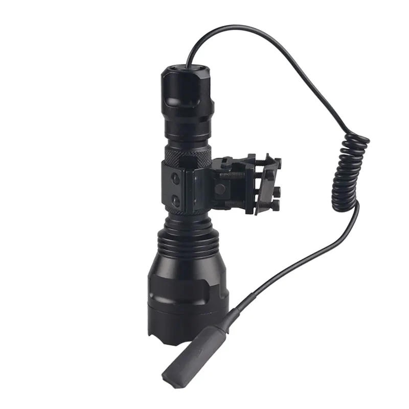 C8 LED Torch XML T6 White Red Green Light High Power Flashlight for Hunting