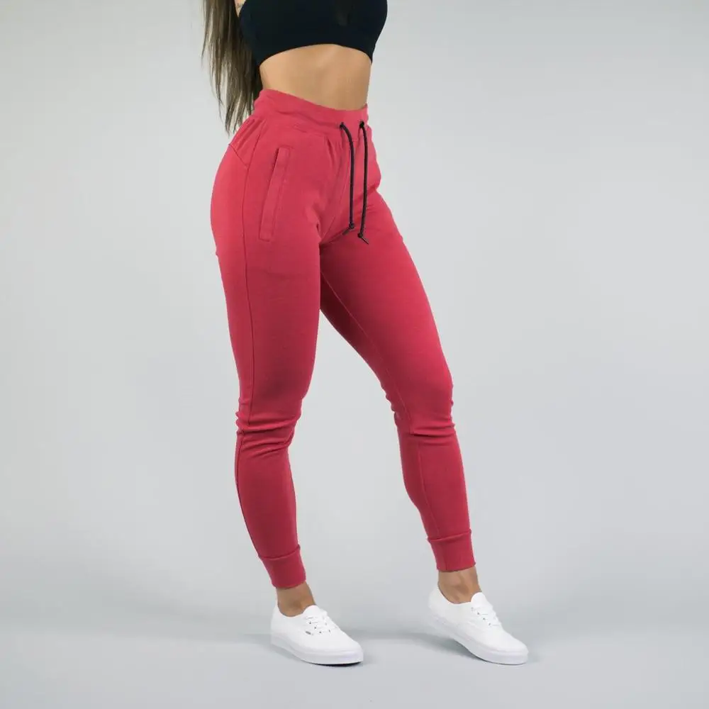 Red Slim Fit Jogger Pants Wholesale 