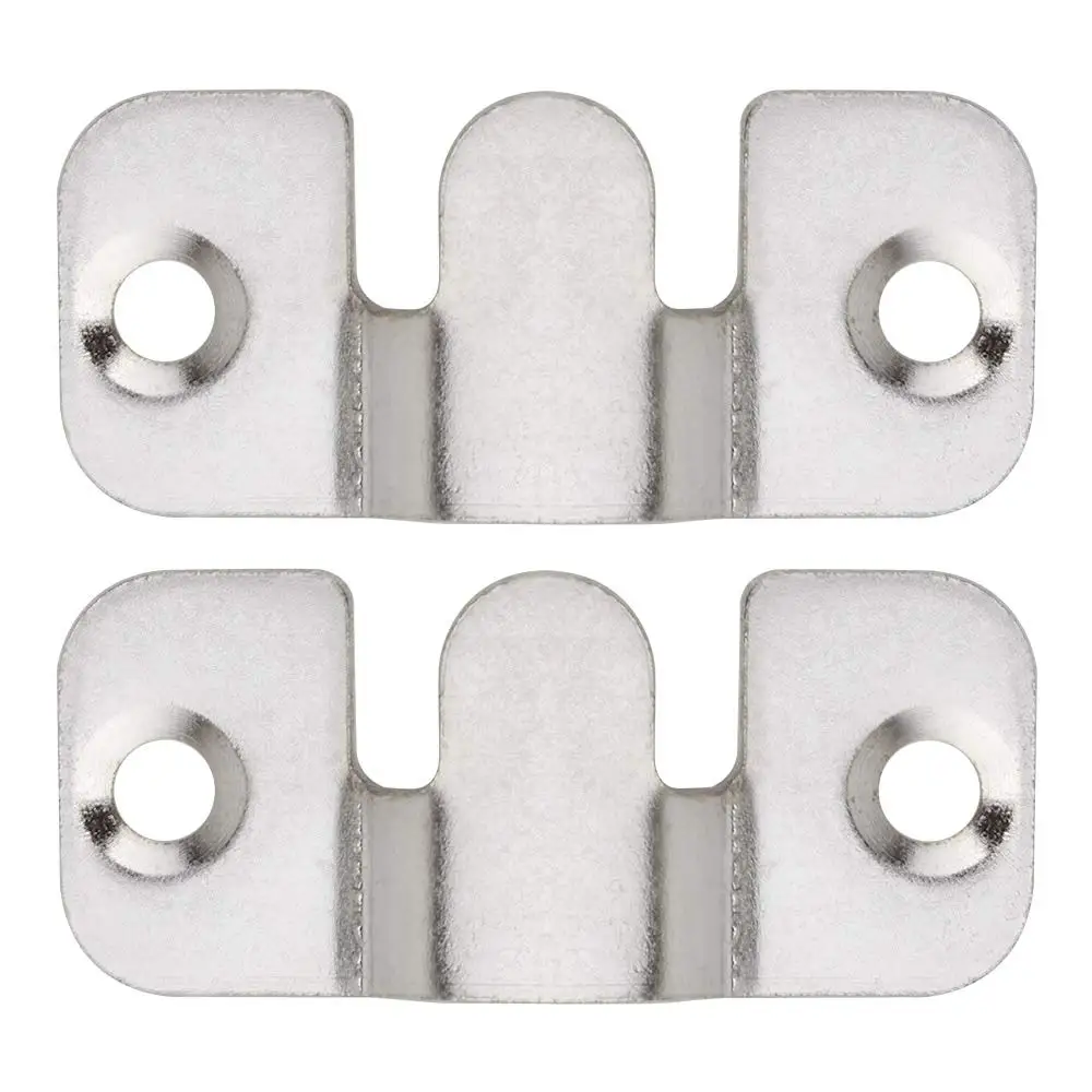 Bonsicoky 10 Sets Unterputz-Halterungen – Edelstahl Z-Clip Bildaufhänger Für Schwere Bilder, Kunst & Spiegel (4,3 X 1,9 Cm)