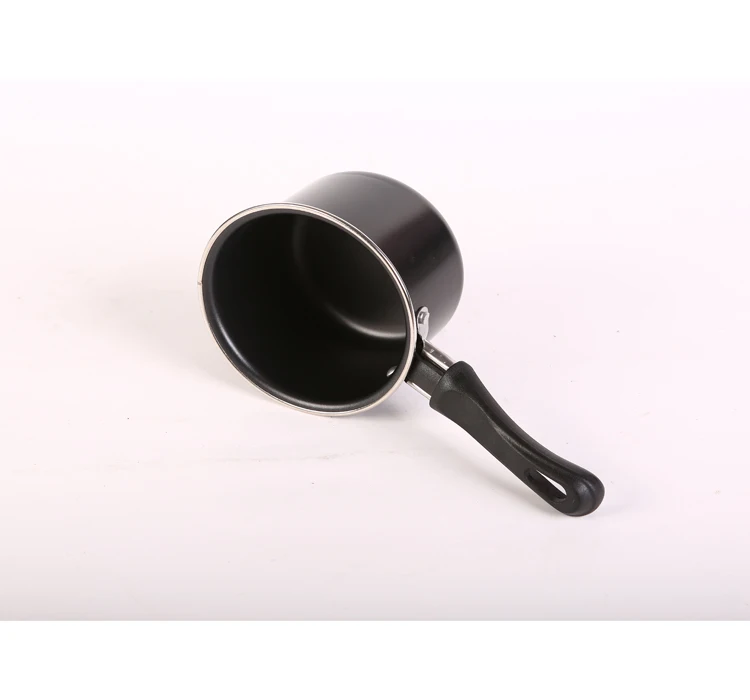Single Long Handle Non Stick Carbon Steel Food Standard Mini Cooking Milk Pot Saucepan  Boiling Milk Pot  Milk Pan