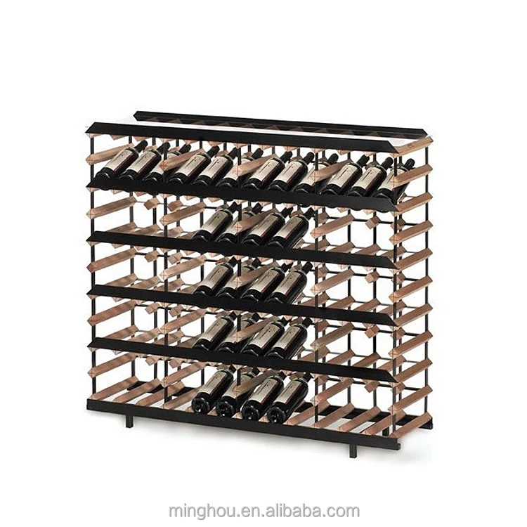 Commercial Used 480 Bottle Wood and Metal Wine Racks for Sale