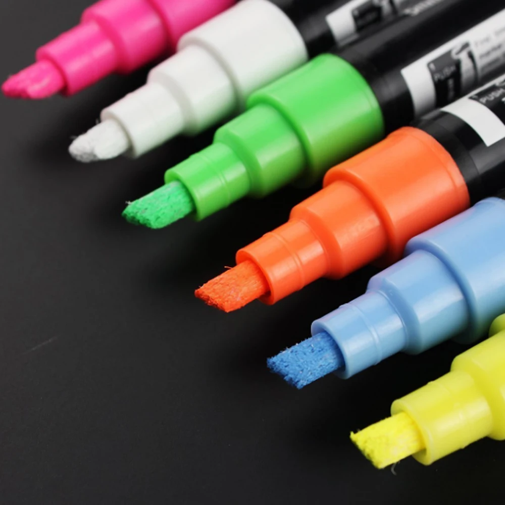 
 Лидер продаж, маркеры с жидким мелом, многоразовые чернила, простой маркер для сухого окна, светодиодный флуоресцентный маркер от поставщика  