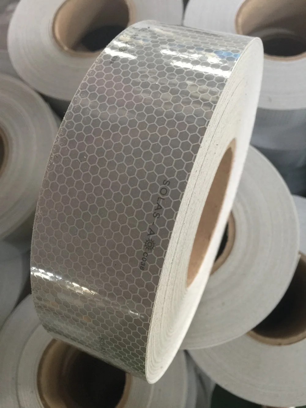 Silver Waterproof Marine Solas Reflective Tape for Maritime Jacket Lifebuoy