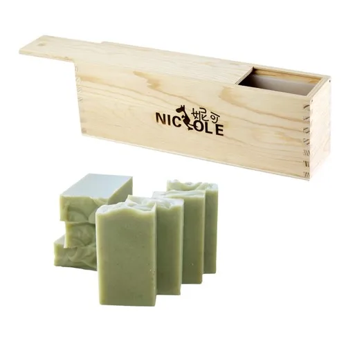  Nicole Large Soap Molds Rectangle Silicone Liner for 18 Bar Mold  with Wooden Box and Lid DIY Handmade Soap Making Tools : Everything Else