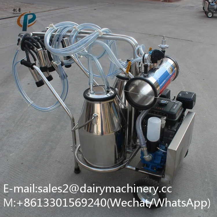 HL-JN08 бензиновый двигатель доильный аппарат для коровы с 250l вакуумный