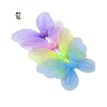 Kids Girl Princess Dance 4 Colors Fairy Wings with Glitter HPC-0816