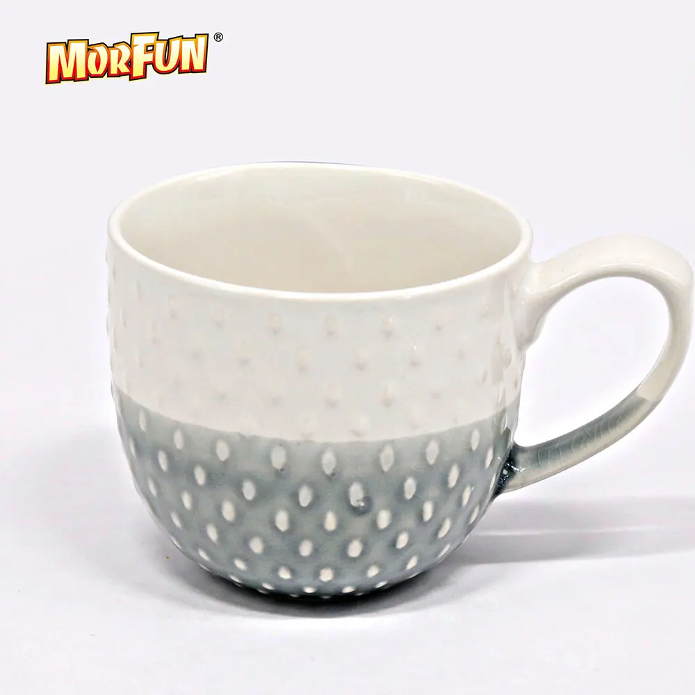 Two Color Embross Soup Mug for Sale