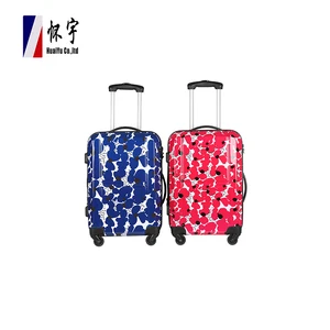 2026 Customized Fashion Colourful Pattern Printing Suitcase Waterproof Designer Luggage for Girls