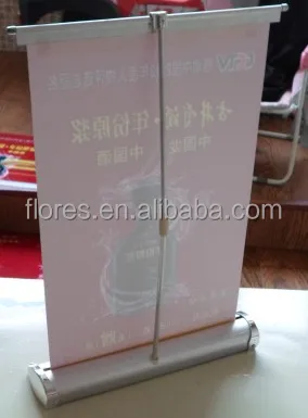 A3&a4 Mini Roll up Banner Pocket Desktop Roll Screen