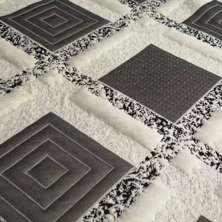 Матрас вискоза/полиэстер ткань водонепроницаемый жаккардовая ткань с добавлением полиэстера/хлопчатобумажная ткань, тянущаяся в 4 направлениях, матрасная ткань из полиэфирного волокна