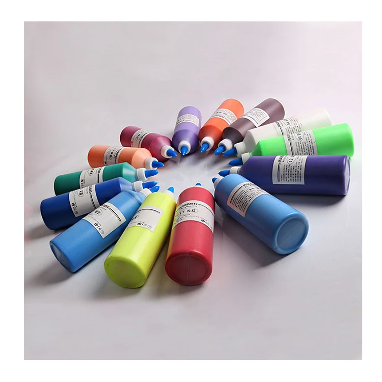 Cheap 500ml multi colors bottled acrylic paint