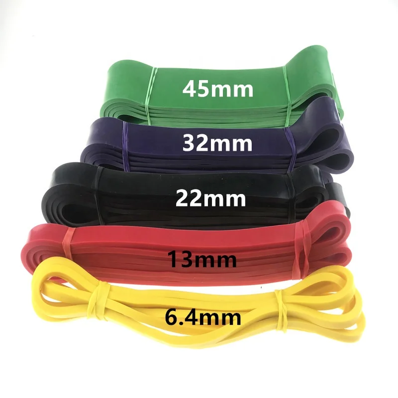 Latex Elastic Layered Power Heavy Duty Loop Single Rubber Resistance Band Custom for Pull up Assisted Multi Gym Stretch Fitness
