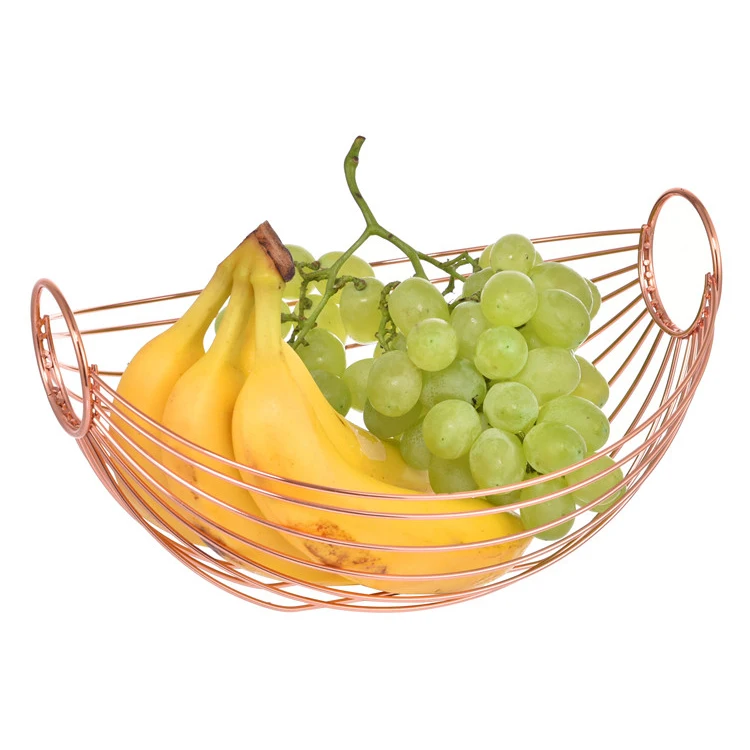 Rose Gold Decorative Fruit Basket Kitchen Fruit Holder Rack Buy Fruit Basket Rack Fruit Basket Decoration Decorative Fruit Basket Product On Alibaba Com