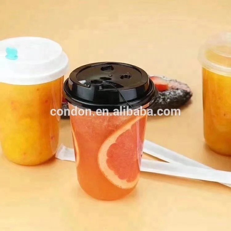 Round Bottom PET U Shape Plastic Boba Cup