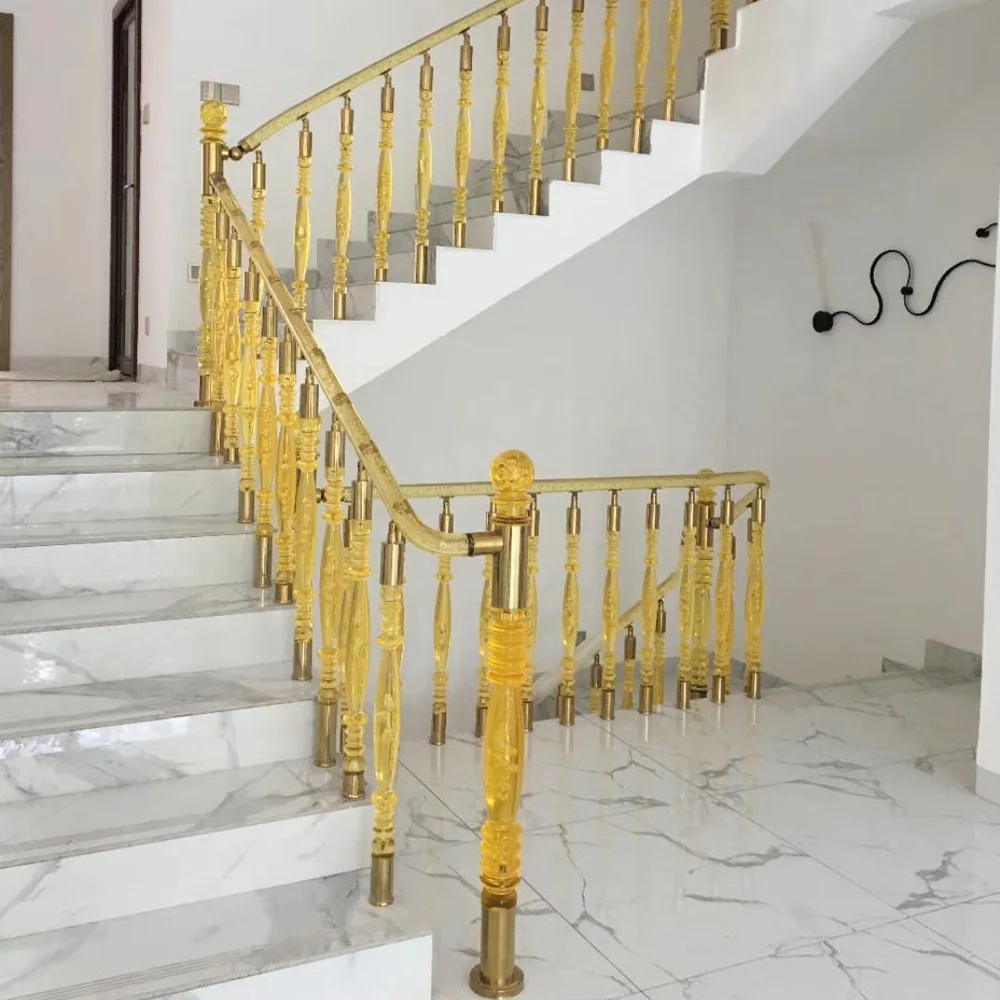 Elegant Crystal Stair Railing - Luxury Handrail Solutions