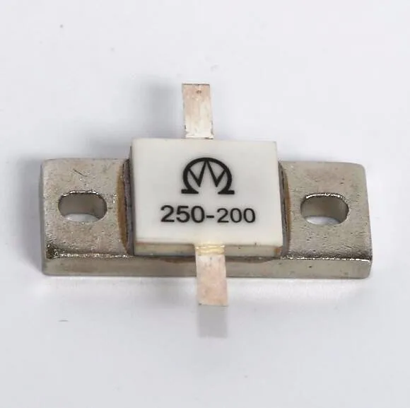 200Ohm Flange Mount Wirewound Resistor with Copper Nickel Plated Aluminum Housed for RF Applications
