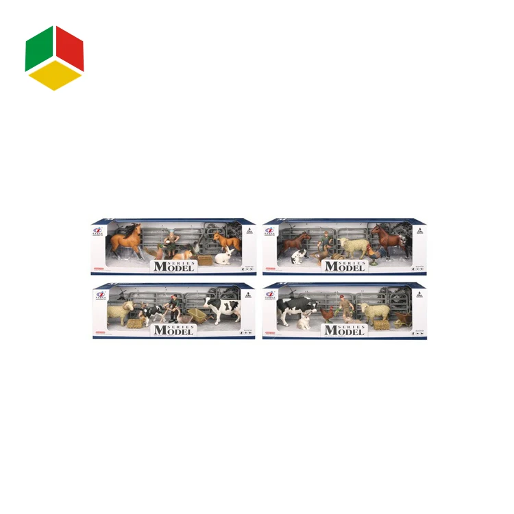 Пластиковая мини-ферма, набор моделей животных, игрушка для продажи, игрушка корова