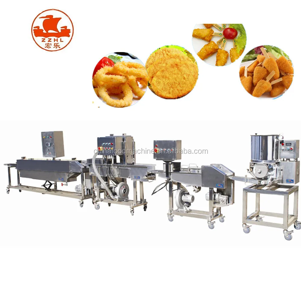 Commercial Burger Patty Press Machine / Hamburger Patty Making Production Line / Automatic Chicken Burger Pie Making Machine
