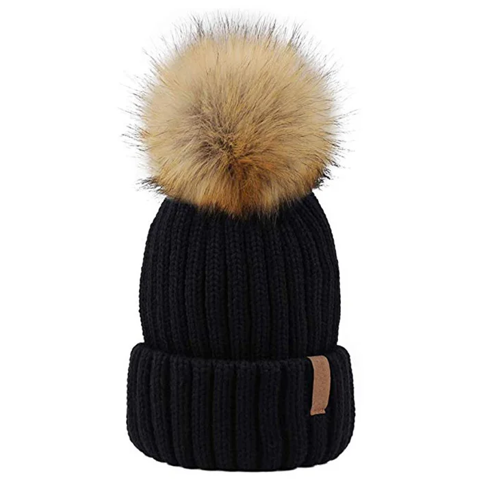 Topi Beanie Rajut Musim Dingin Wanita 