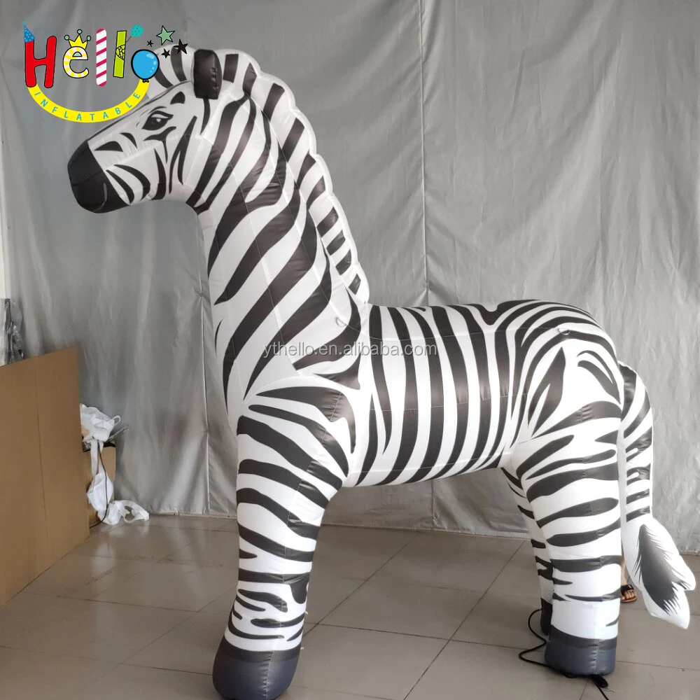 Zoo Inflatable Animal Model Display, Custom Inflatable zebra for Sale