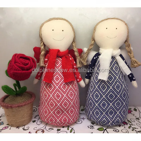 Красивая тряпичная Рождественская Кукла-эльф ручной работы Милая Красная мягкая игрушка на заказ плюшевая кукла