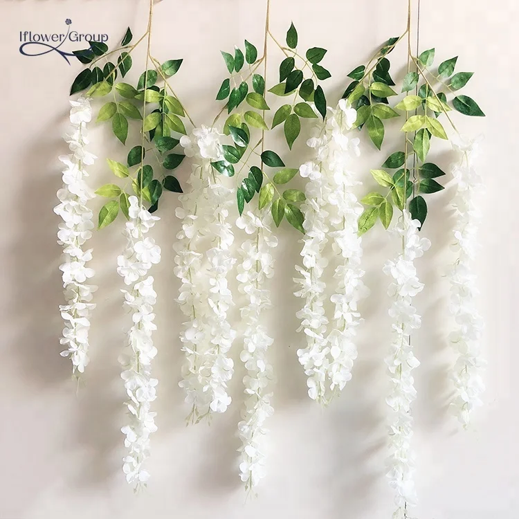 6 Guirlandes Glycine Artificielle 1.8m - Décoration Murale Fleurs Suspendues Pour Mariage, Maison, Fêtes