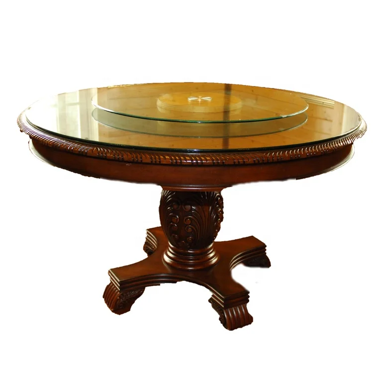 New Designed Round Solid Wood Fine Dining Room Table And Chairs Buy Fine Dining Room Table And Chairs Dining Table Set With 6 Chairs Modern Dining Table Set Wooden Product On Alibaba Com