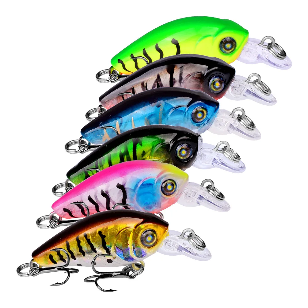 Crank Fishing Lures Wobbler 47mm 3.3g Crankbaits for Striped Bass Fishing Tackle Hooks 3D Printing Artificial Hard Baits Pesca Crank Fishing Lures Wobbler 47mm 3.3g Crankbaits for Striped Bass Fishing Tackle Hooks 3D Printing Artificial Hard Baits Pesca
