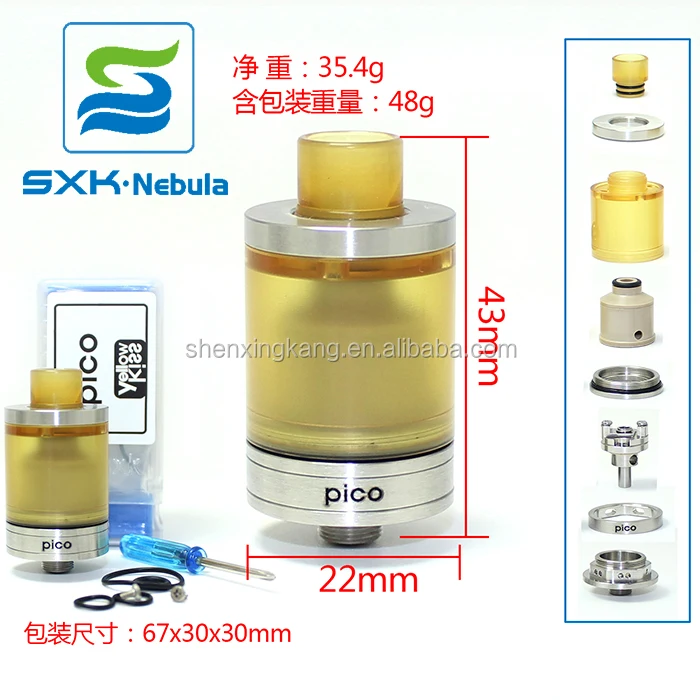 18 High Quality Pei Ultem Cap Pico V2 Rta From Sxk Buy Pico V2 Rta Pico Rta Le Supersonic Rda Product On Alibaba Com