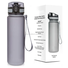 Premium Sports Water Bottle With Leak Proof Flip Top Lid - 18 Oz - Eco Friendly & BPA Free Tritan Plastic water bottle