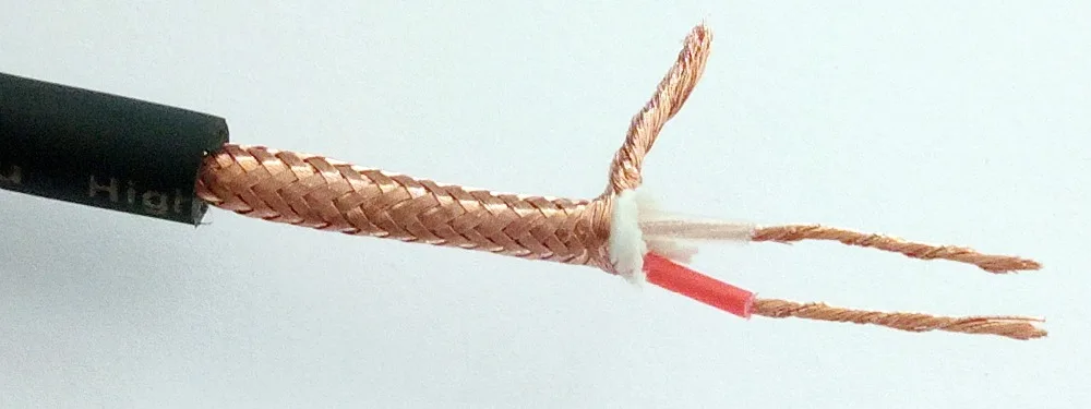 
 Кабель для микрофона 128 оплетка Высококачественный кабель для микрофона с низким уровнем шума  