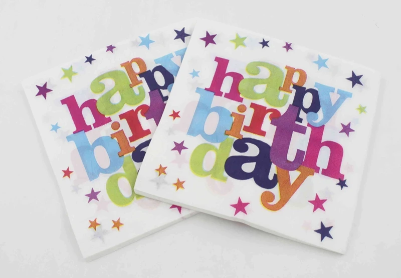 Бумажные салфетки на день рождения для мероприятий белые декоративная бумага декупажа 33 см * или