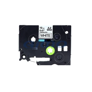 TOP カセットテープ 12mmラベルカセットaze231tze231ブラックオンホワイトテープ中国製