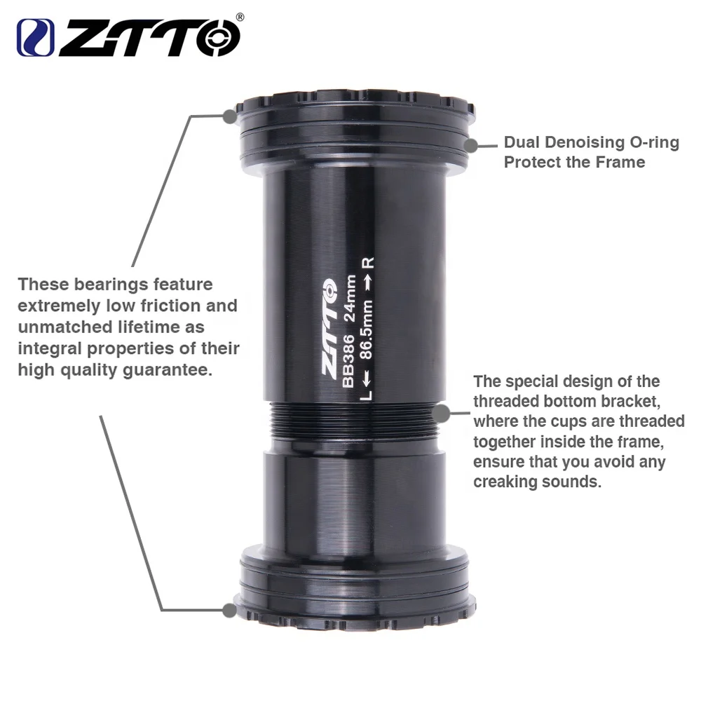 ZTTO BB386 EVO 24 Adapter - Bicycle Press Fit Bottom Brackets Axle