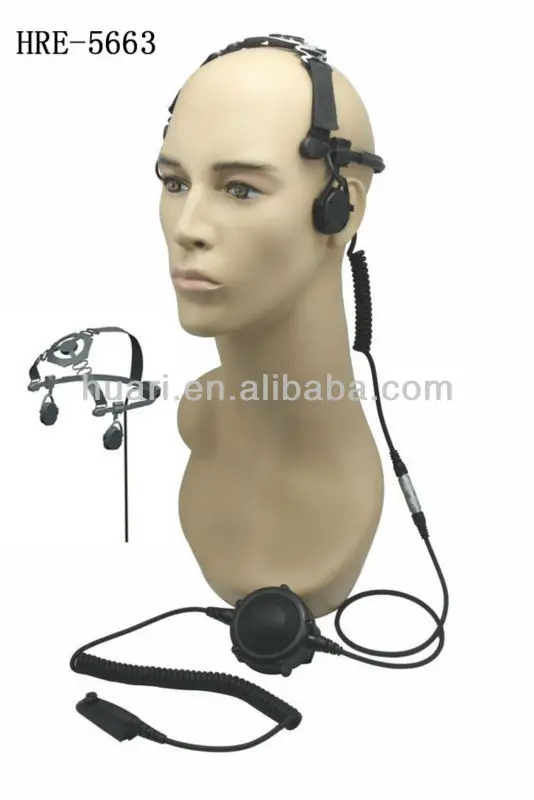 Two Way Radio Bone Conduction Earpiece Microphone ,incoming Call Vibration