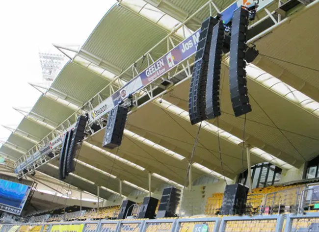 ITC Full Set Professional Audio Ohm Outdoor Speakers Sound System Power Line Array Speaker for Church