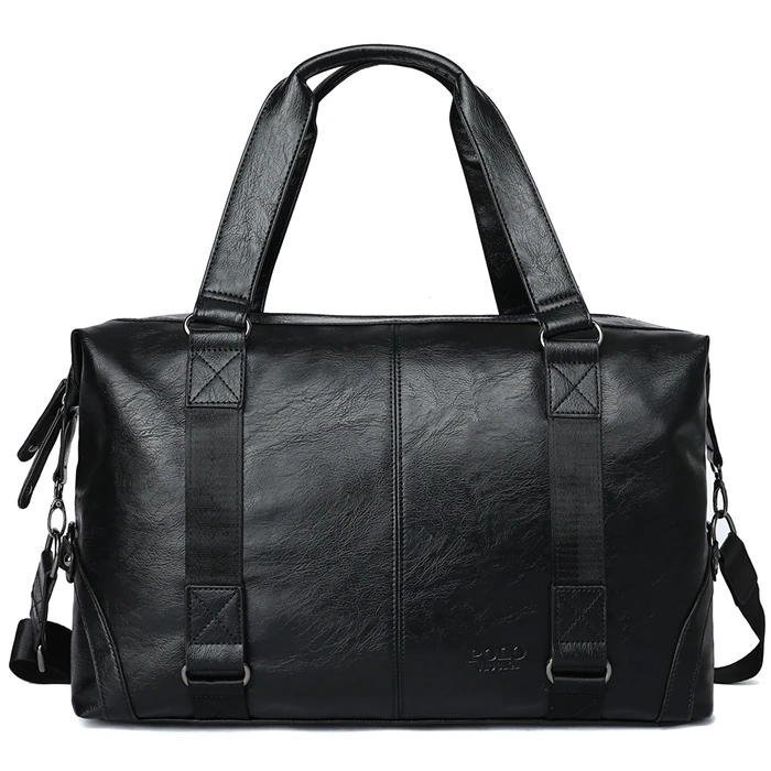 small leather duffle bolsa