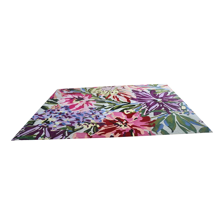 Conference Room Flower Shape Pattern Hand Tufted Carpet Rug