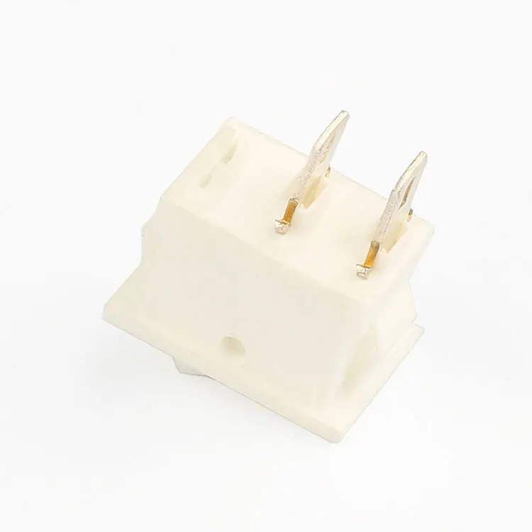 Free Sample 2a 250v CQC T105 2 Pin Small Rocker Switch White Color Spst Rocker Switch
