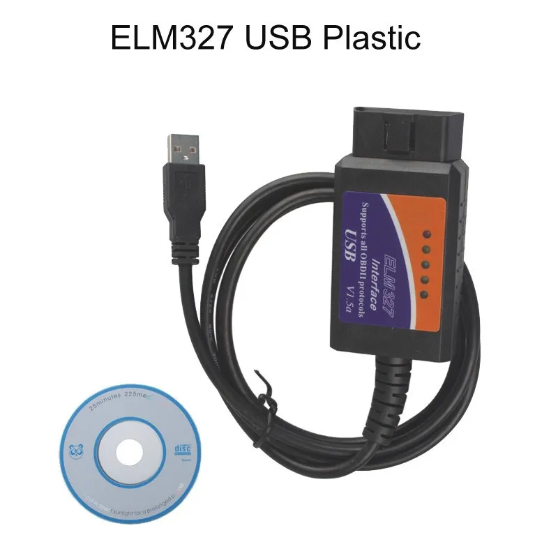 2026 Interface Support All OBDII Protocols USB Car Diagnostic Scanner ELM327 Free Program Engine RPM