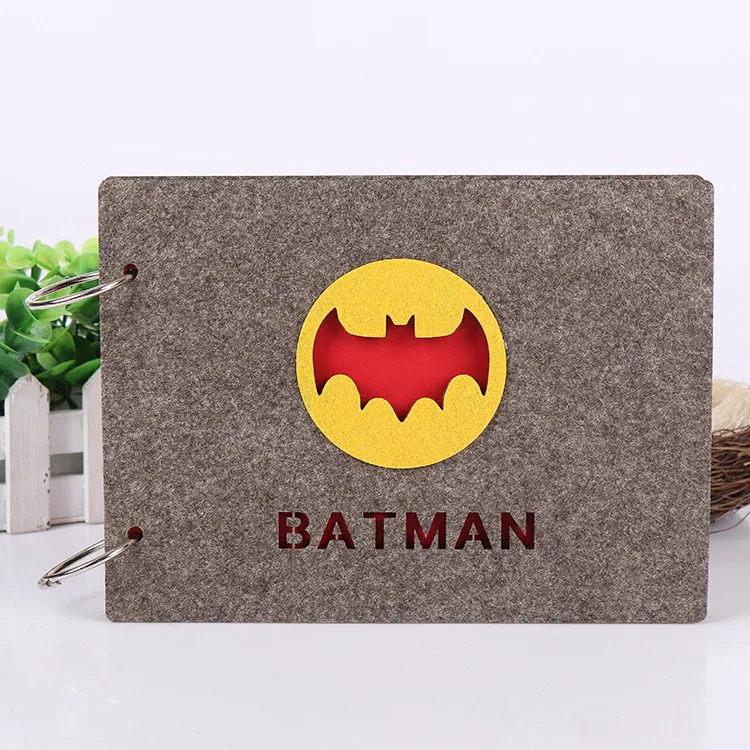 
Пользовательские дешевые экологически чистые фетровые фотоальбомы из переработанного мультфильма «сделай сам» 