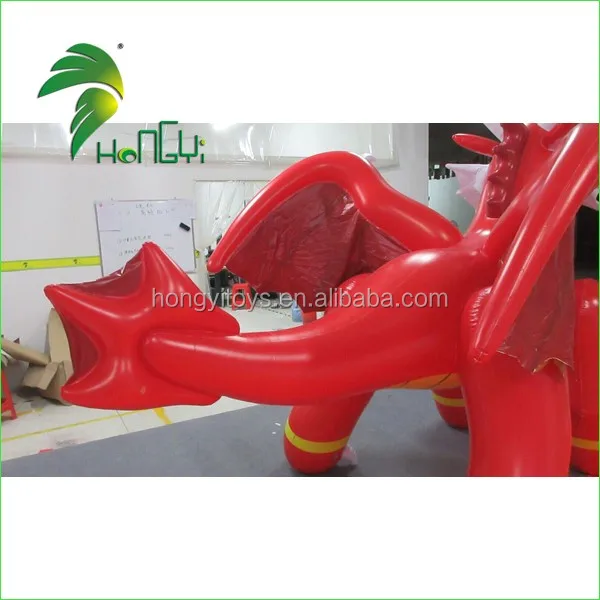 Индивидуальный мультяшный Тип надувной дракон пламени для