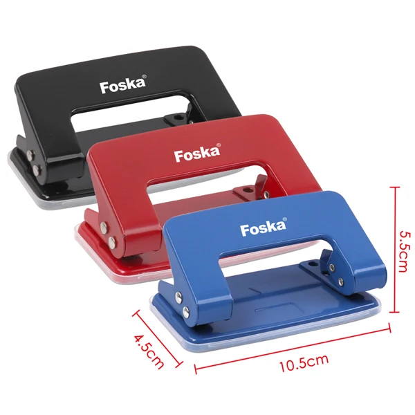 Foska Профессиональный Металлический маленький простой в переноске с двумя отверстиями 3 вида цветов карточный рычаг для рукоделия бумажный дырокол ежедневного использования