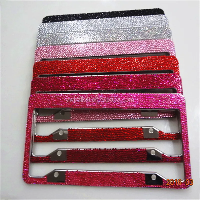 Luxury Diamond Car License Plate Frame Crystal Car License Plate Frame Car License Plate Frame
