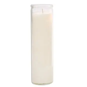 Linlang Shanghai 7 Days Glass Cemetery Memorial Candle Holders 8 Inches Glass Jar Religious Candle