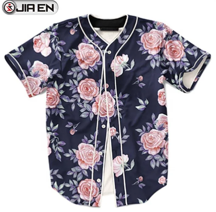 floral baseball jersey