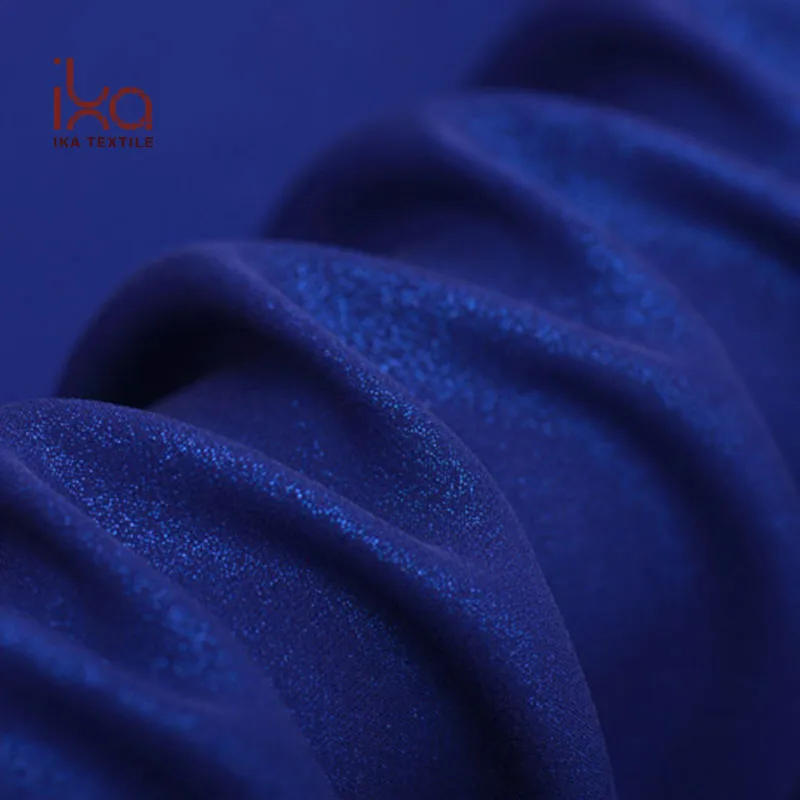 High Quality Thick Silk Fabric Spandex Fancy Crepe Georgette Solid Colors Plain Organic Woven Charmeuse for Dresses Washable
