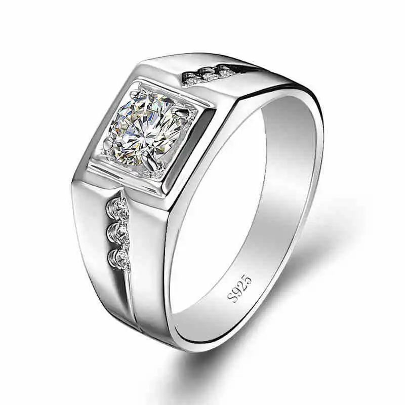 Online Free Shopping Value 925 Silver Mens Diamond Engagement Rings - Buy Rings,Pure Silver Ring,Mens Ring Product on Alibaba.com